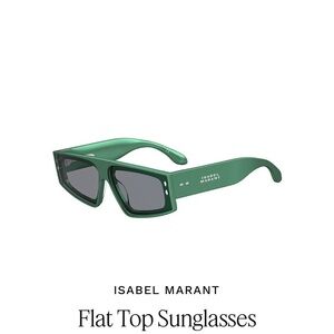Isabel Marant Green Flat Top Sunglasses